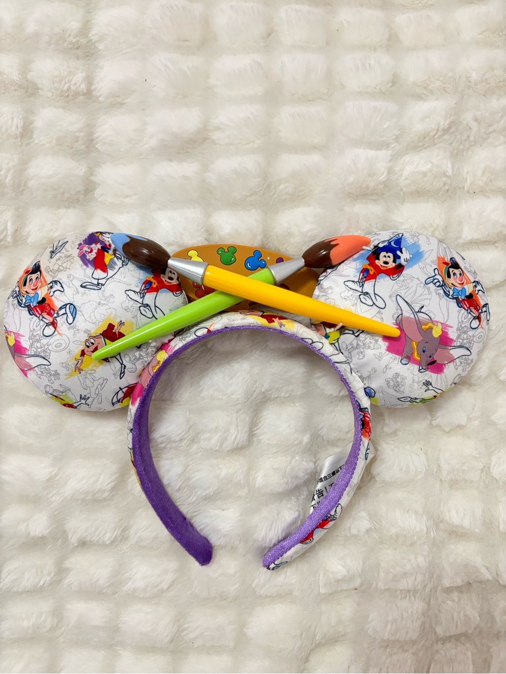 Disney Parks Ink and Paint Mickey Minnie Ears Artsy Colorful